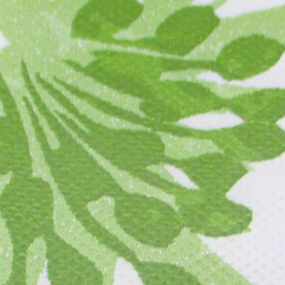 Elrene Vinyl Tablecloth Flannel Back 52" X 90" Green White Floral Pattern - Picture 3 of 4